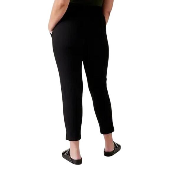 Athleta Retroterry Tapered Pants Women’s Sz M Black Mid Rise Ankle Casual 728251 - Picture 2 of 8